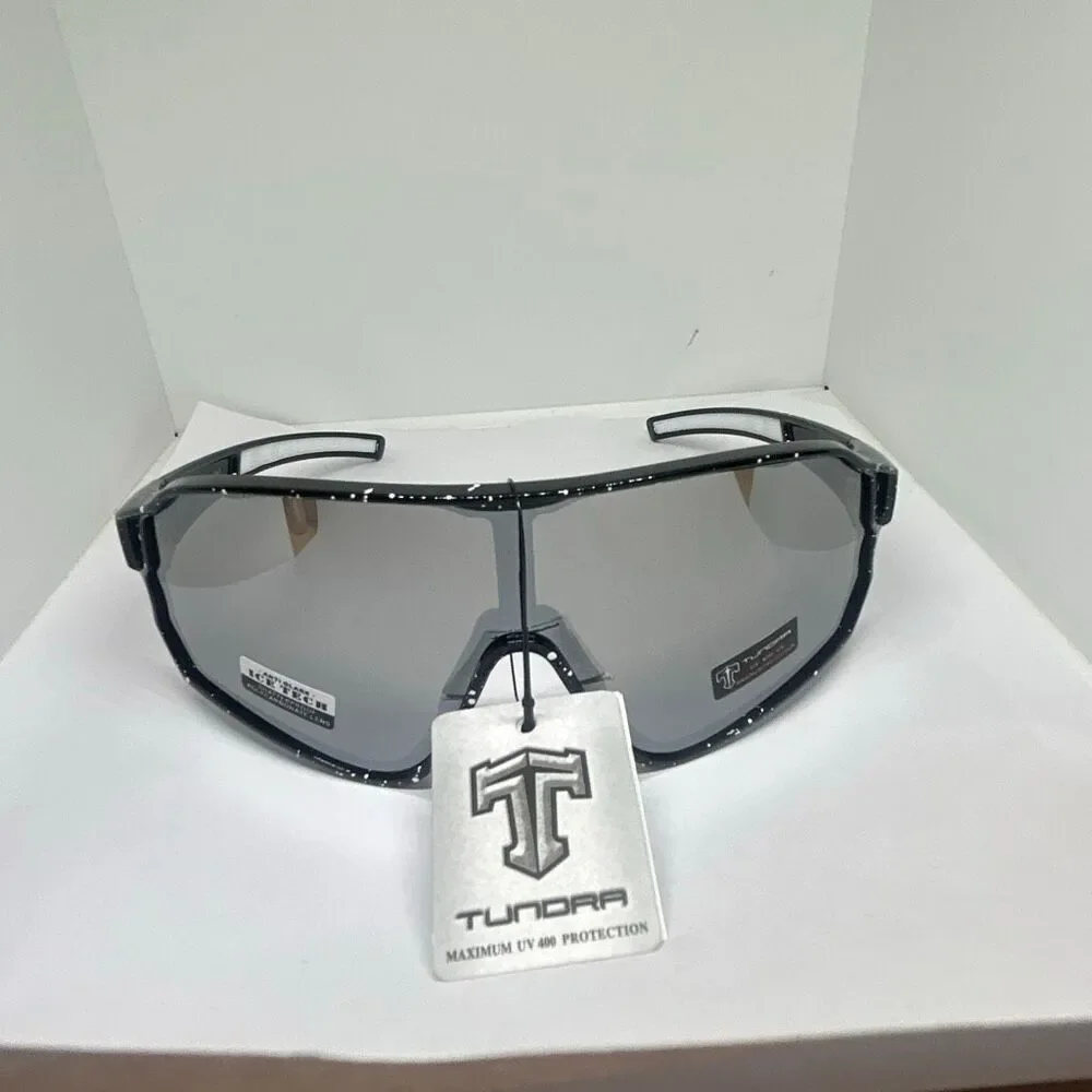Tundra Wraparound Shield Sunglasses UV400 Mirrored Sport Style